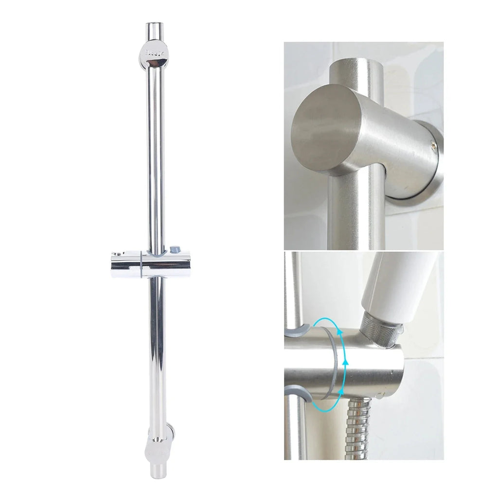 Barre de Douche Inox Hauteur Réglable Anti-Corrosion – Spalys