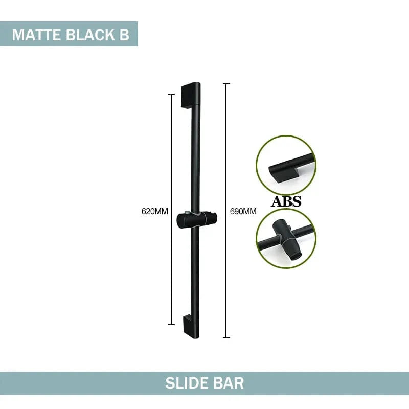 Barre de Douche Réglable Effet Quartz Fixation Ultra Solide – Spalys
