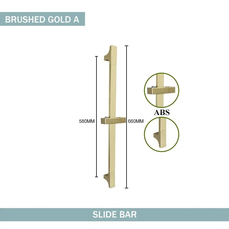 Barre de Douche Réglable Effet Quartz Fixation Ultra Solide – Spalys