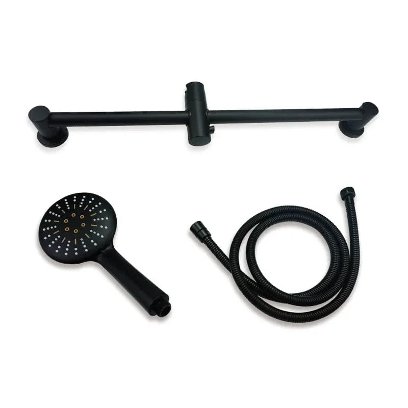 Mitigeur avec Barre de Douche Noire Ensemble Coordonné – Zeltha
