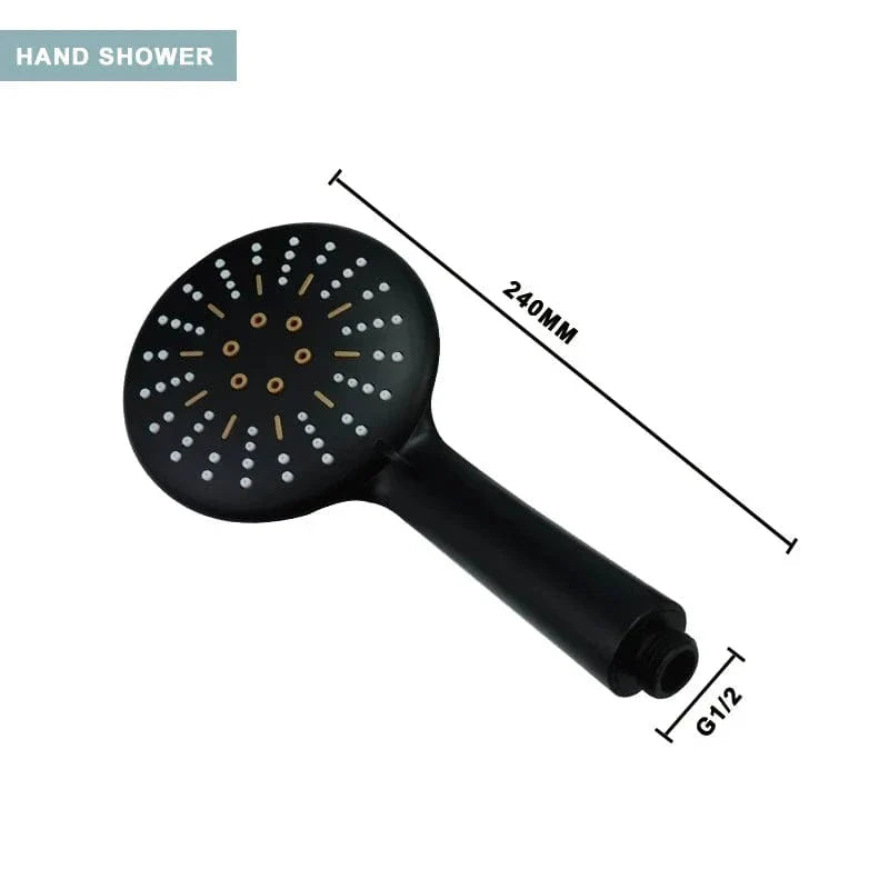 Mitigeur avec Barre de Douche Noire Ensemble Coordonné – Zeltha