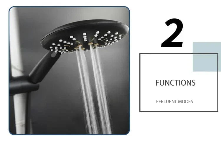 Mitigeur avec Barre de Douche Noire Ensemble Coordonné – Zeltha