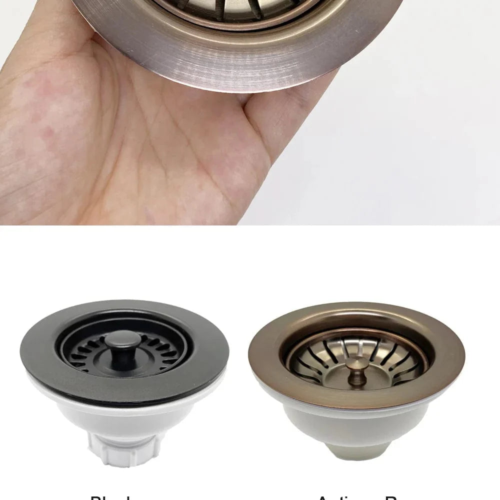Bonde Évier 114 mm Filtration Métal Anti-Déchets – Draynor