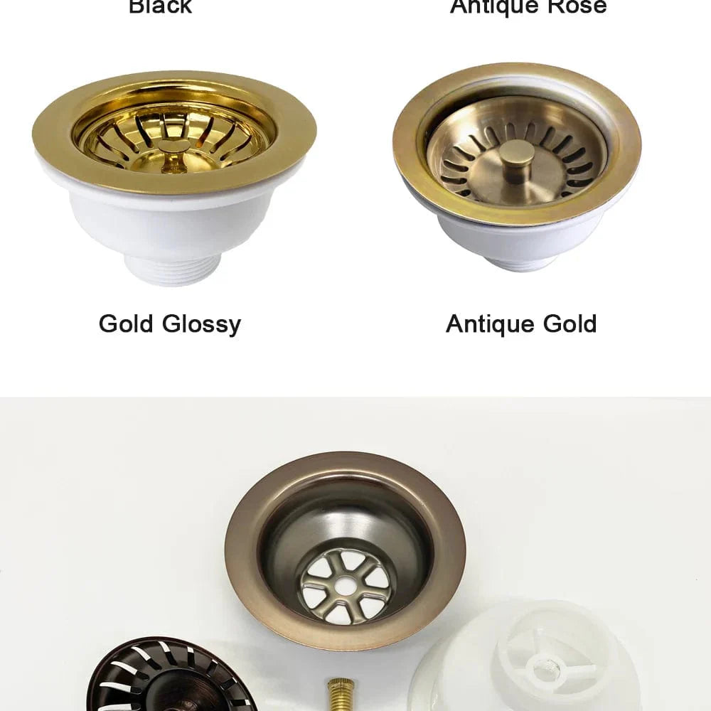Bonde Évier 114 mm Filtration Métal Anti-Déchets – Draynor