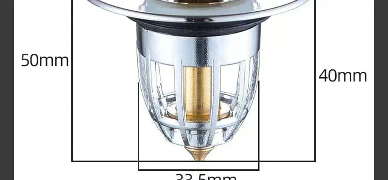 Bonde Baignoire Clic-Clac Inox Universelle Anti-Obstruction – Fluvia