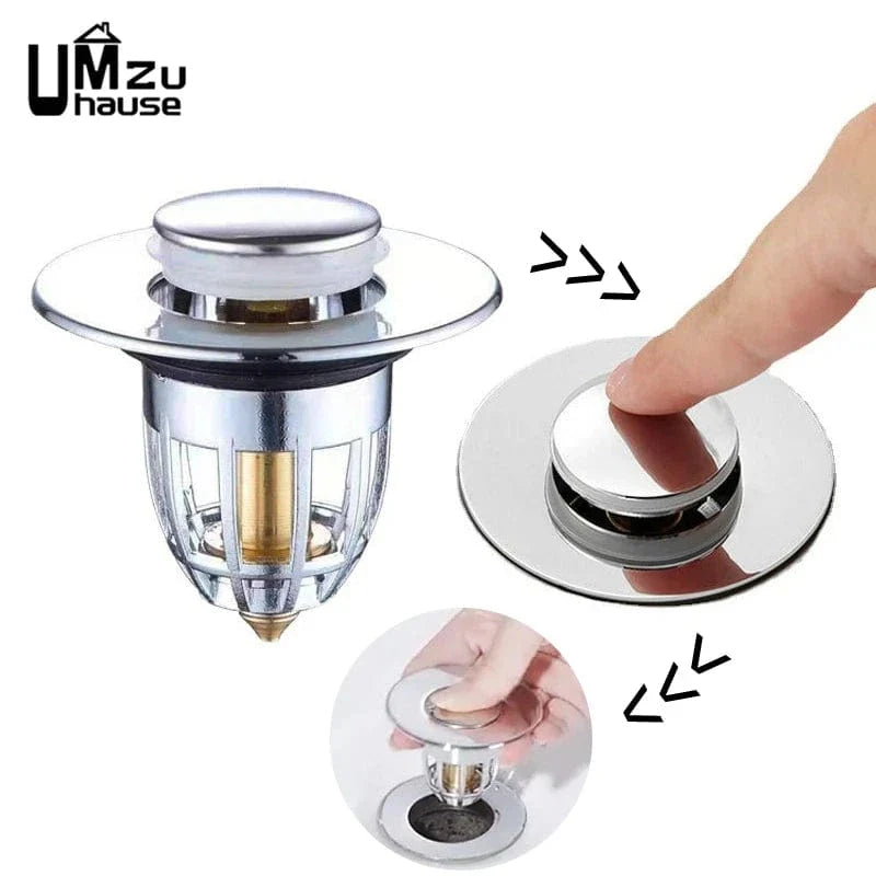 Bonde Baignoire Clic-Clac Inox Universelle Anti-Obstruction – Fluvia
