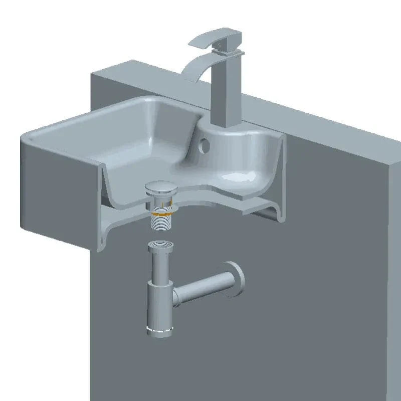 Bonde Clic-Clac Lavabo Ouverture Simple Design Contemporain – Ovalis