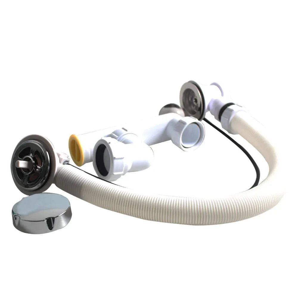 Bonde Pop-Up Baignoire Inox Mécanisme Fluide Longue Durée – Fluvia