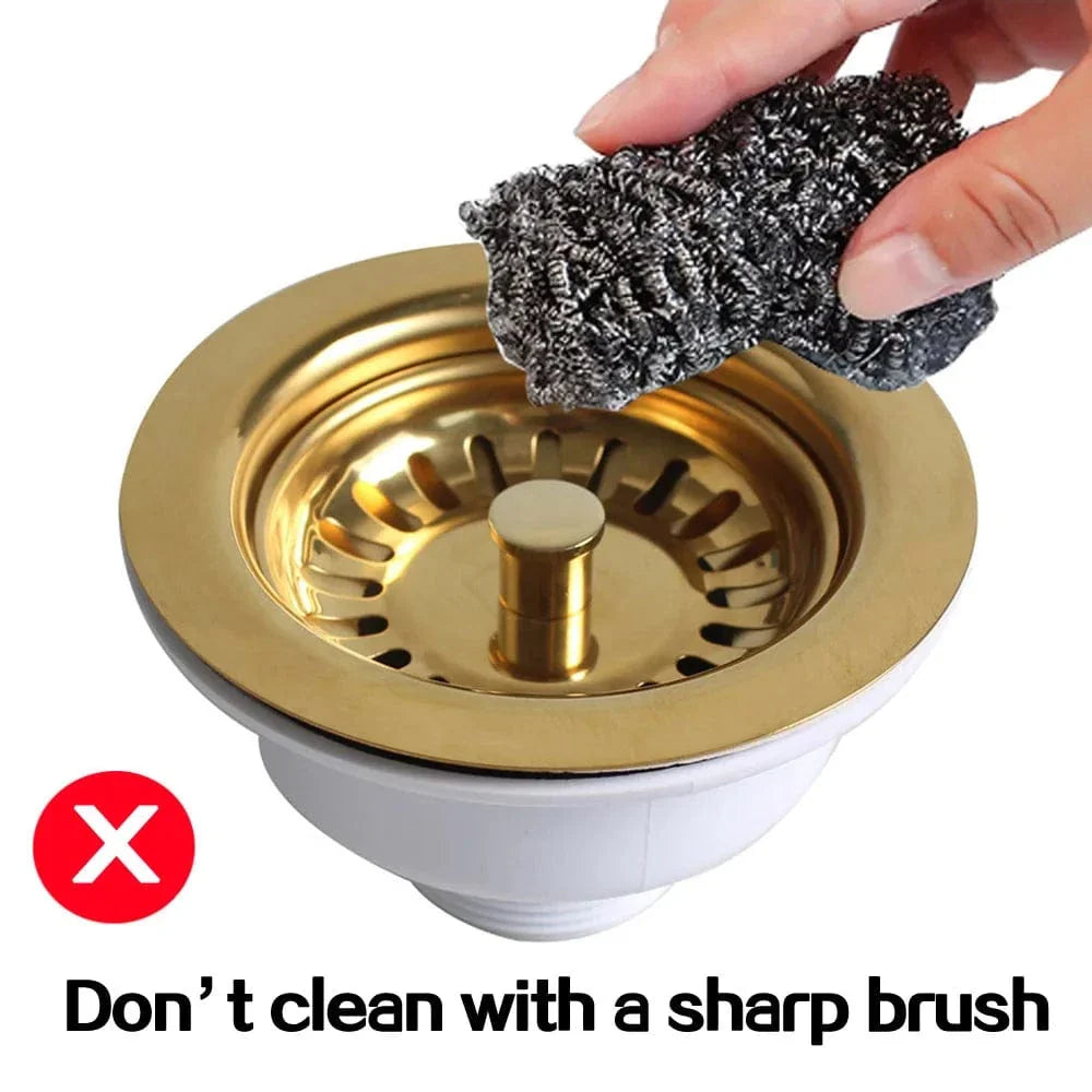 Bonde Évier Cuisine Or Brossé Kit Monobloc Inox Premium – Draynor