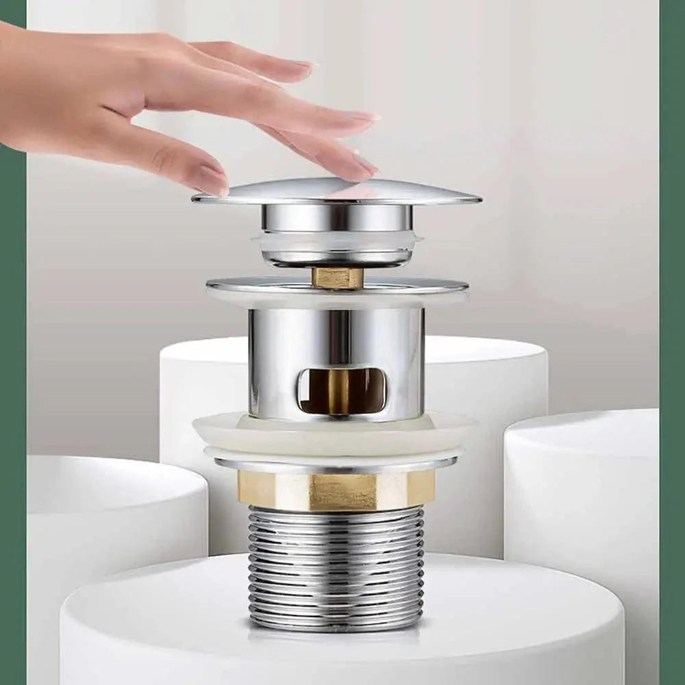 Bonde Lavabo Clic-Clac Fermeture Douce Anti-Fuite – Ovalis