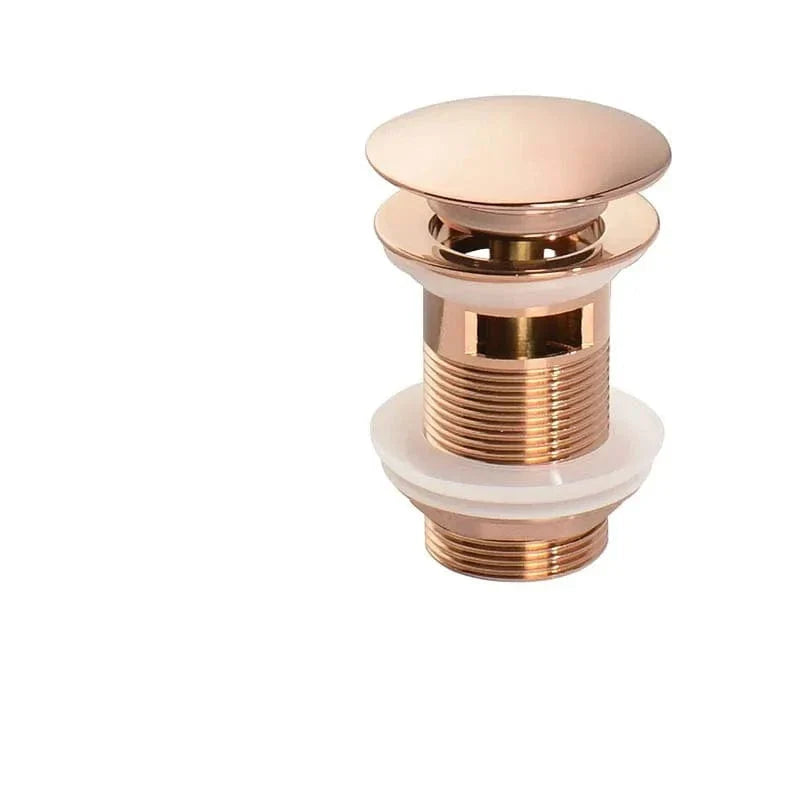 Bonde Lavabo Poussoir Laiton Robuste Vidange Express – Ovalis