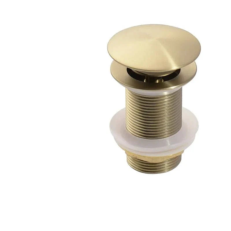 Bonde Lavabo Poussoir Laiton Robuste Vidange Express – Ovalis