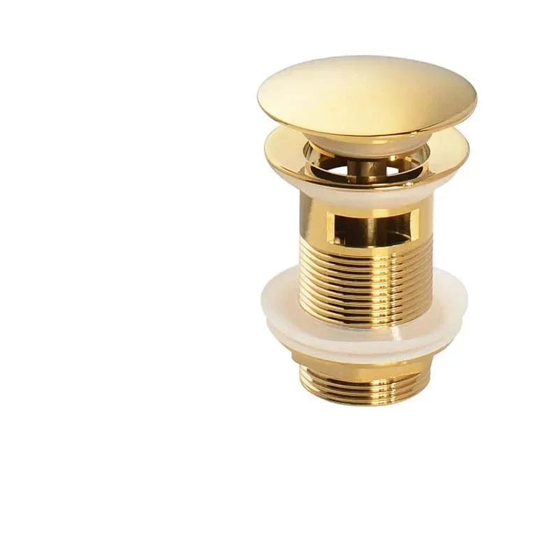 Bonde Lavabo Poussoir Laiton Robuste Vidange Express – Ovalis