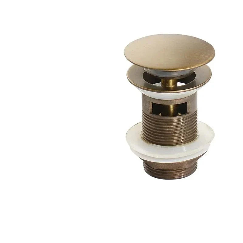 Bonde Lavabo Poussoir Laiton Robuste Vidange Express – Ovalis