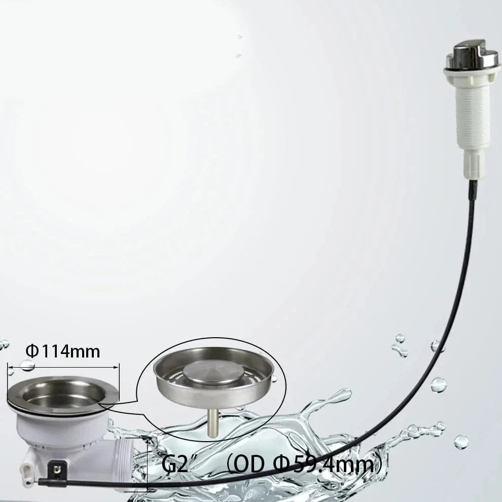 Bonde Évier Cuisine 114 mm Drainage Rapide Anti-Stagnation – Draynor