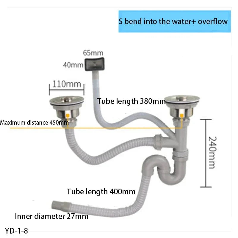 Bonde Évier Cuisine Acier Inoxydable Anti-Rouille Longue Durée – Draynor