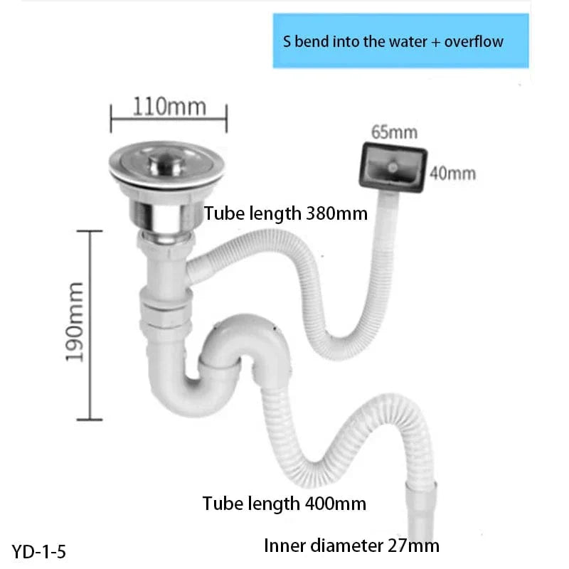 Bonde Évier Cuisine Acier Inoxydable Anti-Rouille Longue Durée – Draynor