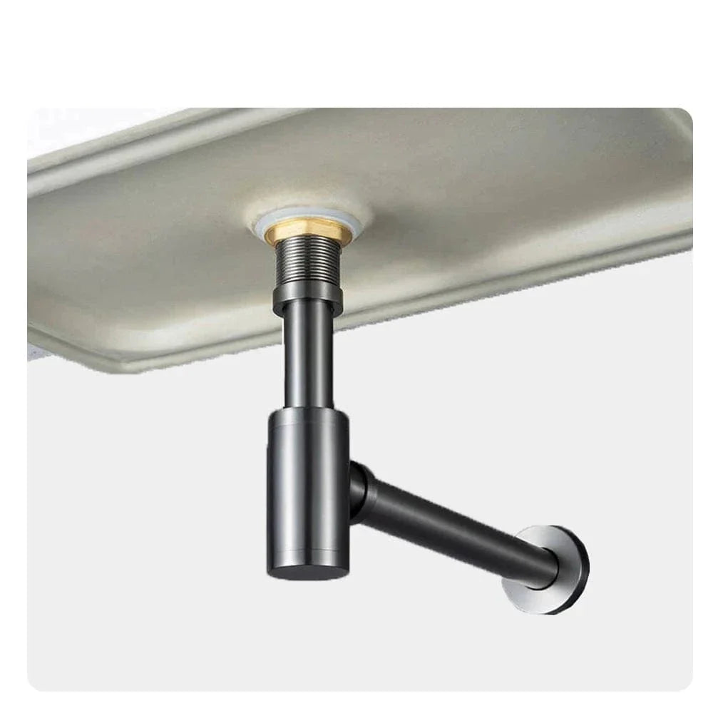 Bonde Lavabo Anti-Odeurs Siphon Compact Joint Étanche – Ovalis