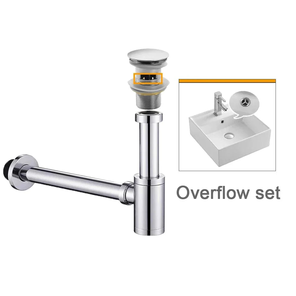 Bonde Lavabo Anti-Odeurs Siphon Compact Joint Étanche – Ovalis