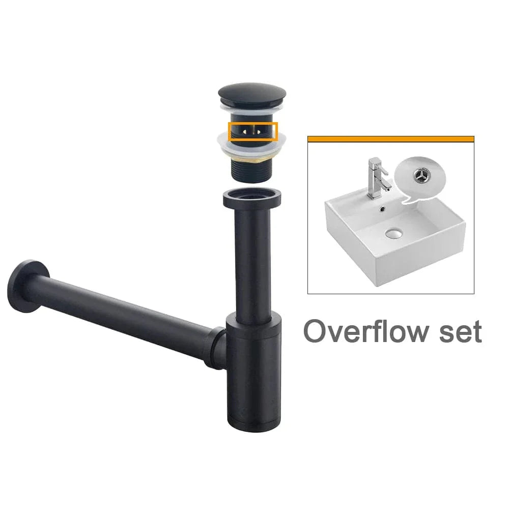 Bonde Lavabo Anti-Odeurs Siphon Compact Joint Étanche – Ovalis