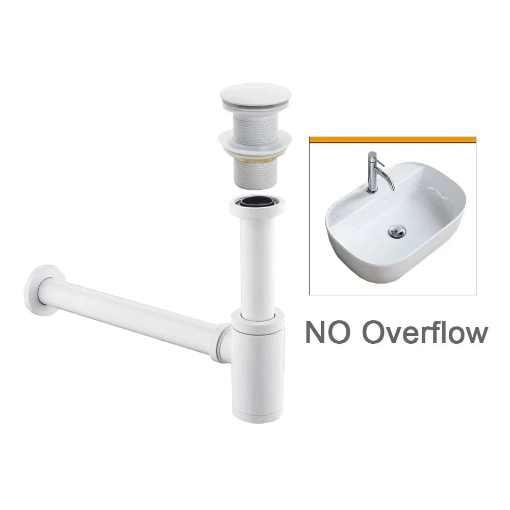 Bonde Lavabo Anti-Odeurs Siphon Compact Joint Étanche – Ovalis