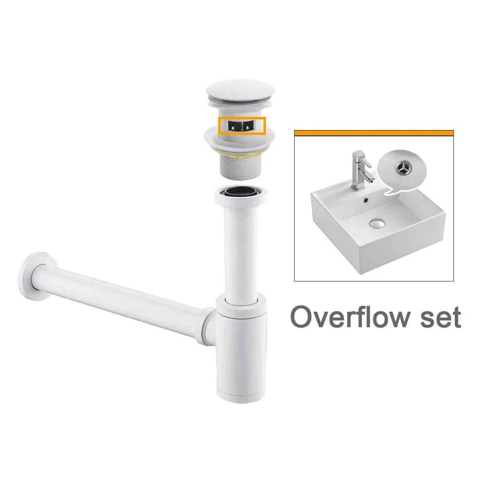 Bonde Lavabo Anti-Odeurs Siphon Compact Joint Étanche – Ovalis