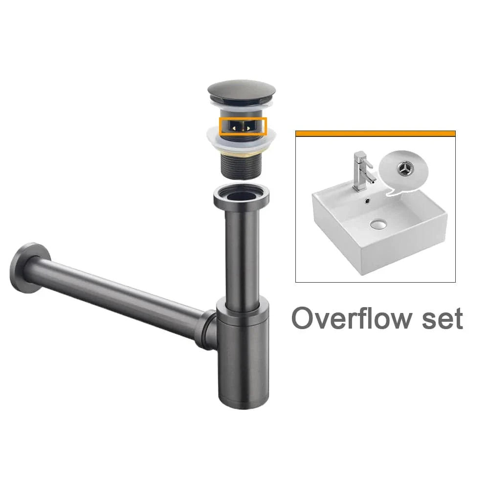 Bonde Lavabo Anti-Odeurs Siphon Compact Joint Étanche – Ovalis