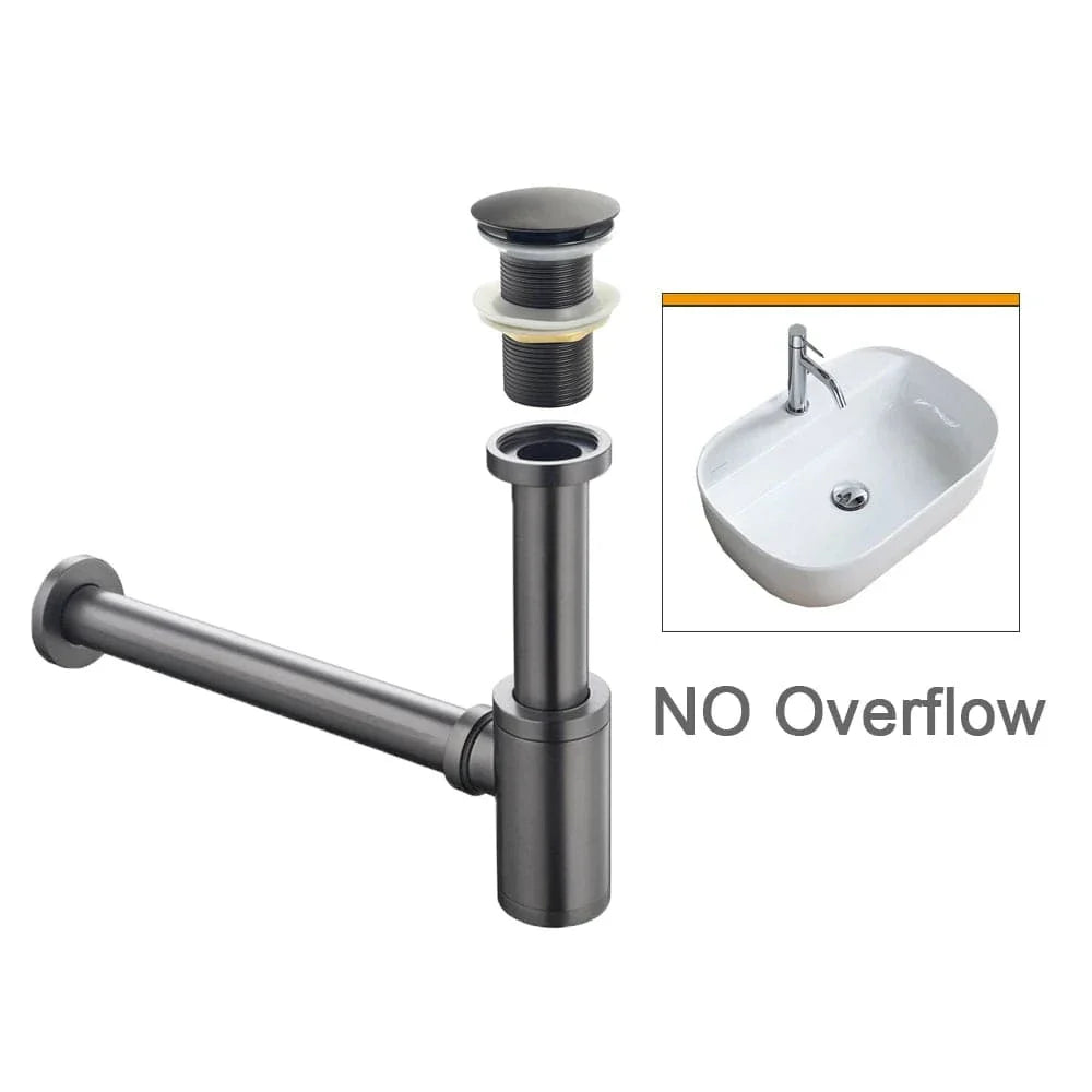 Bonde Lavabo Anti-Odeurs Siphon Compact Joint Étanche – Ovalis
