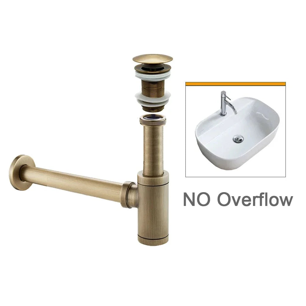 Bonde Lavabo Anti-Odeurs Siphon Compact Joint Étanche – Ovalis
