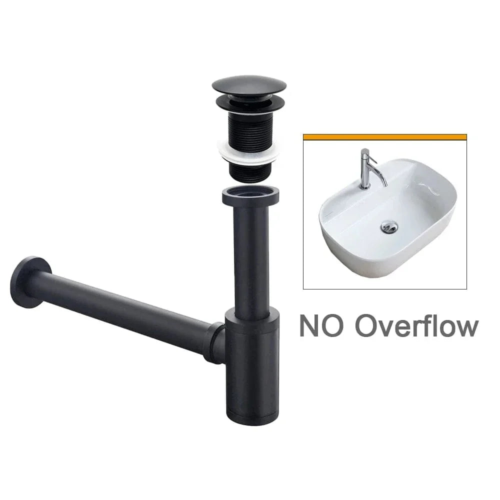 Bonde Lavabo Anti-Odeurs Siphon Compact Joint Étanche – Ovalis