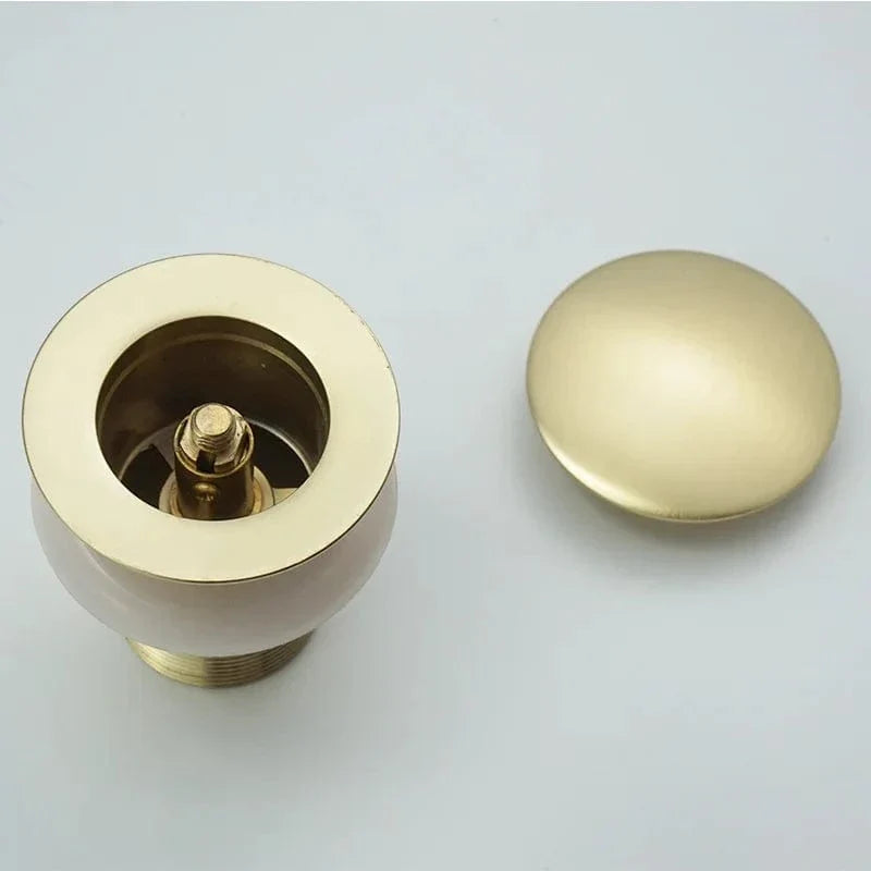 Bonde Lavabo Laiton Écoulement Fluide Sans Reflux – Ovalis