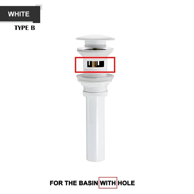 Bonde Lavabo Laiton Écoulement Fluide Sans Reflux – Ovalis