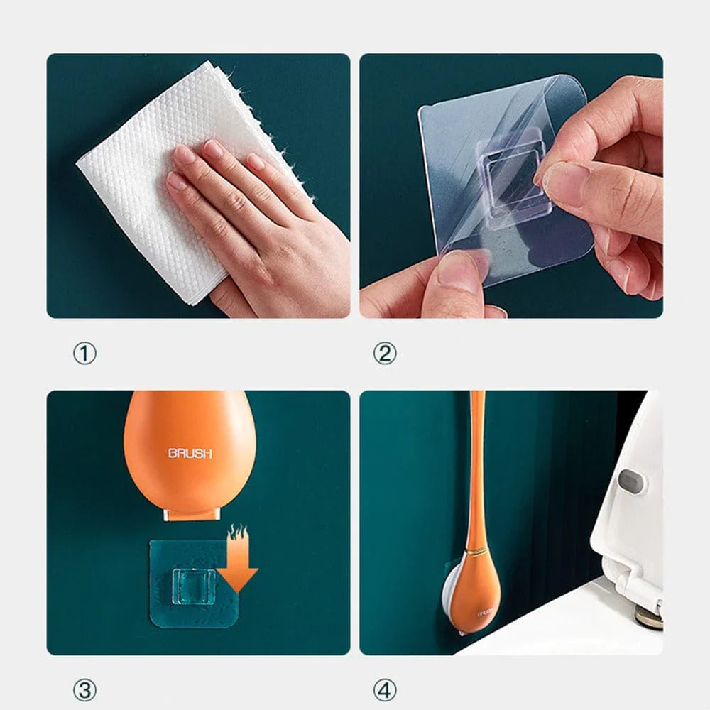 Brosse WC Silicone Récupérateur d'Eau Aucune Goutte au Sol – Netova
