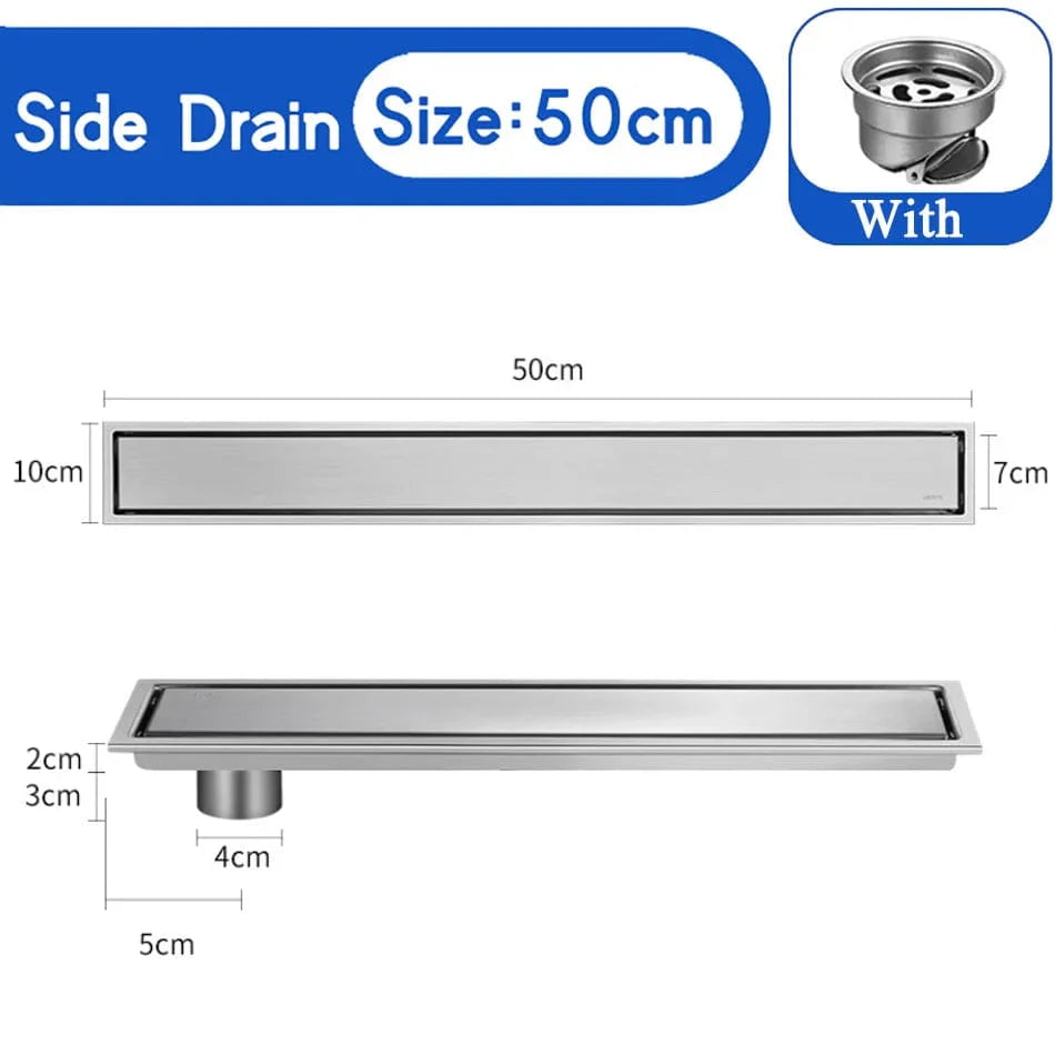 Caniveau Douche à Carreler Inox 304 Intégration Invisible – Alvéo