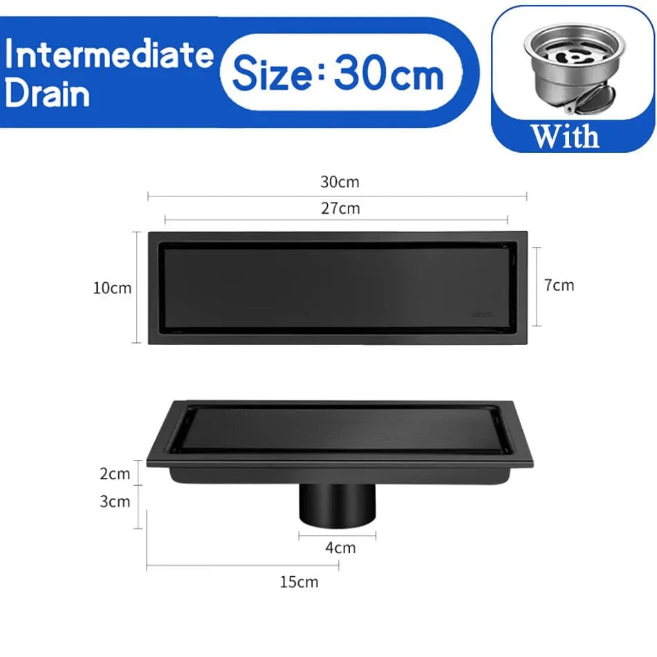 Caniveau Douche à Carreler Inox 304 Intégration Invisible – Alvéo