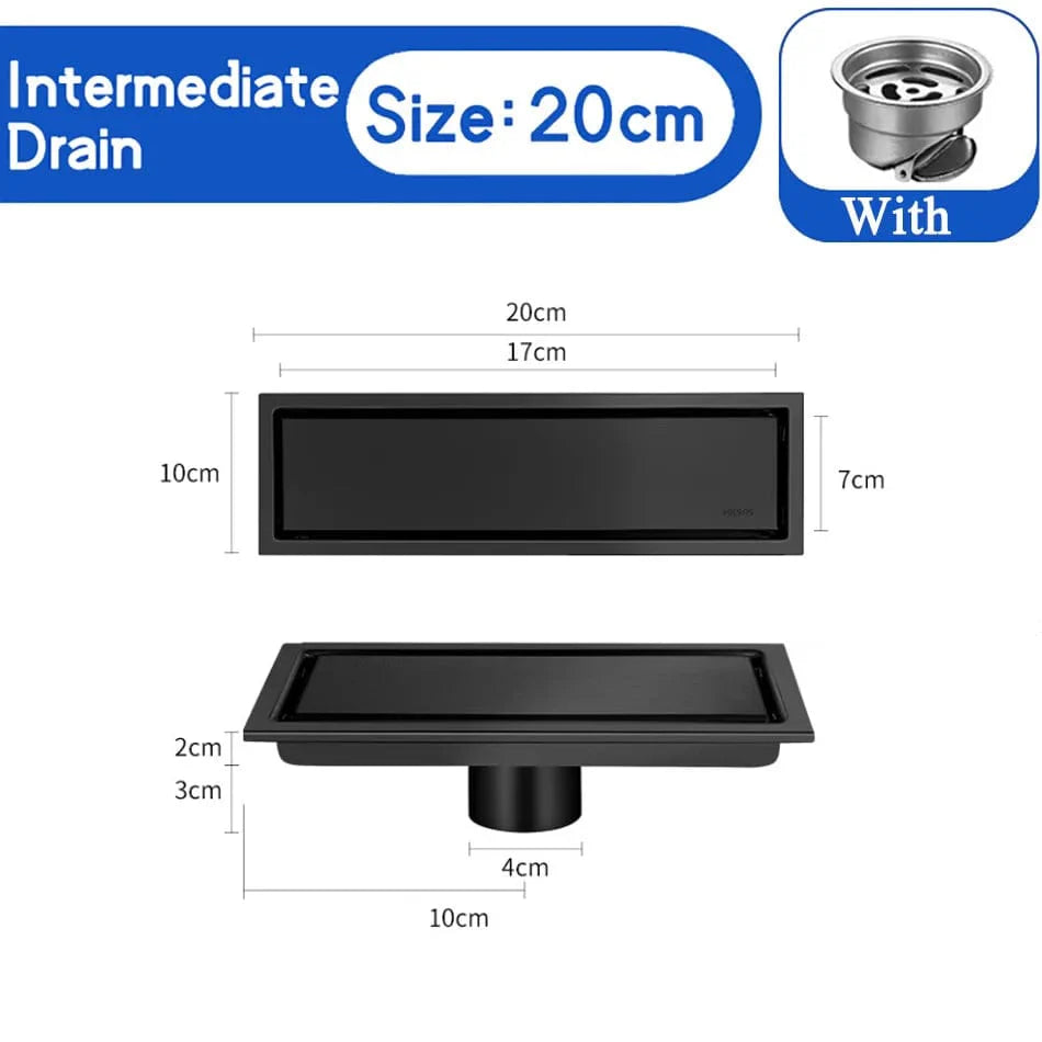 Caniveau Douche à Carreler Inox 304 Intégration Invisible – Alvéo