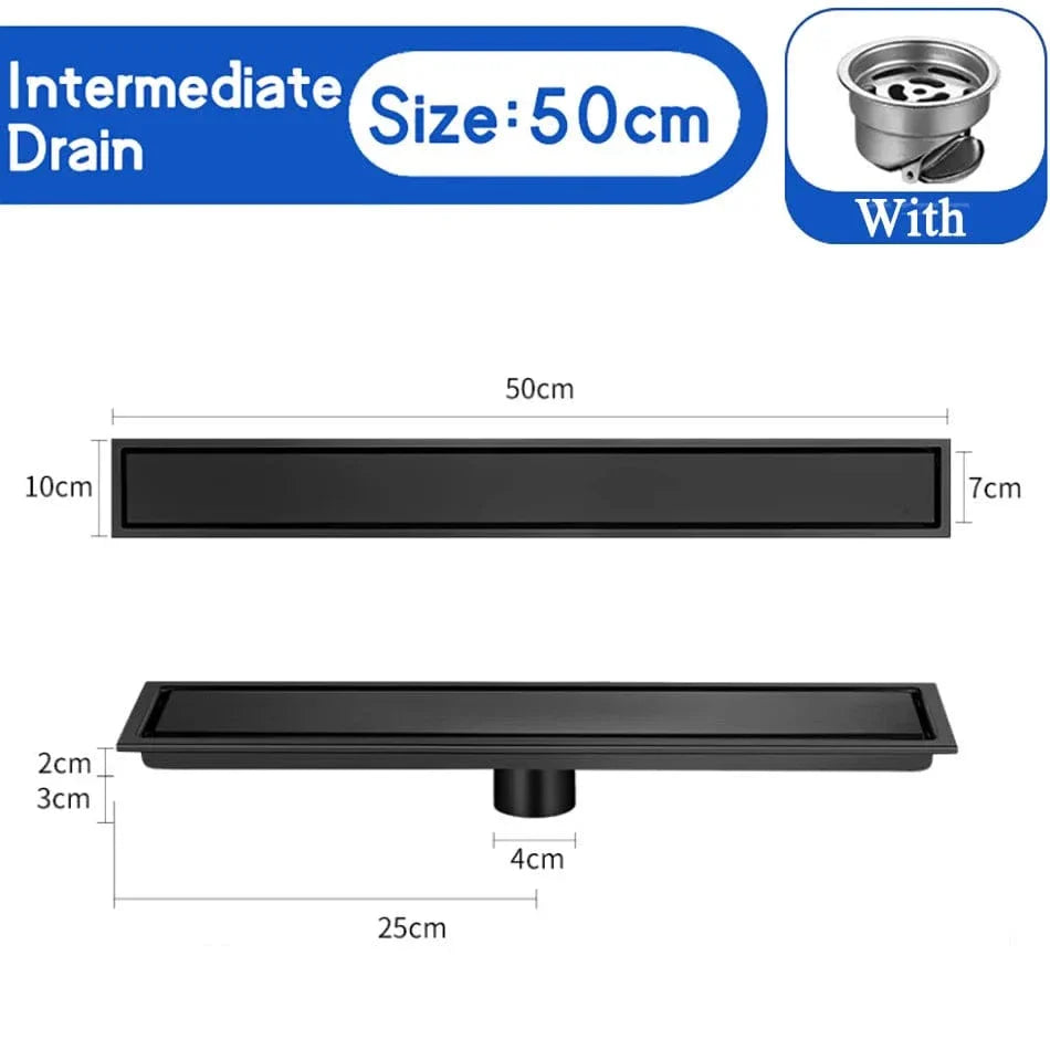 Caniveau Douche à Carreler Inox 304 Intégration Invisible – Alvéo