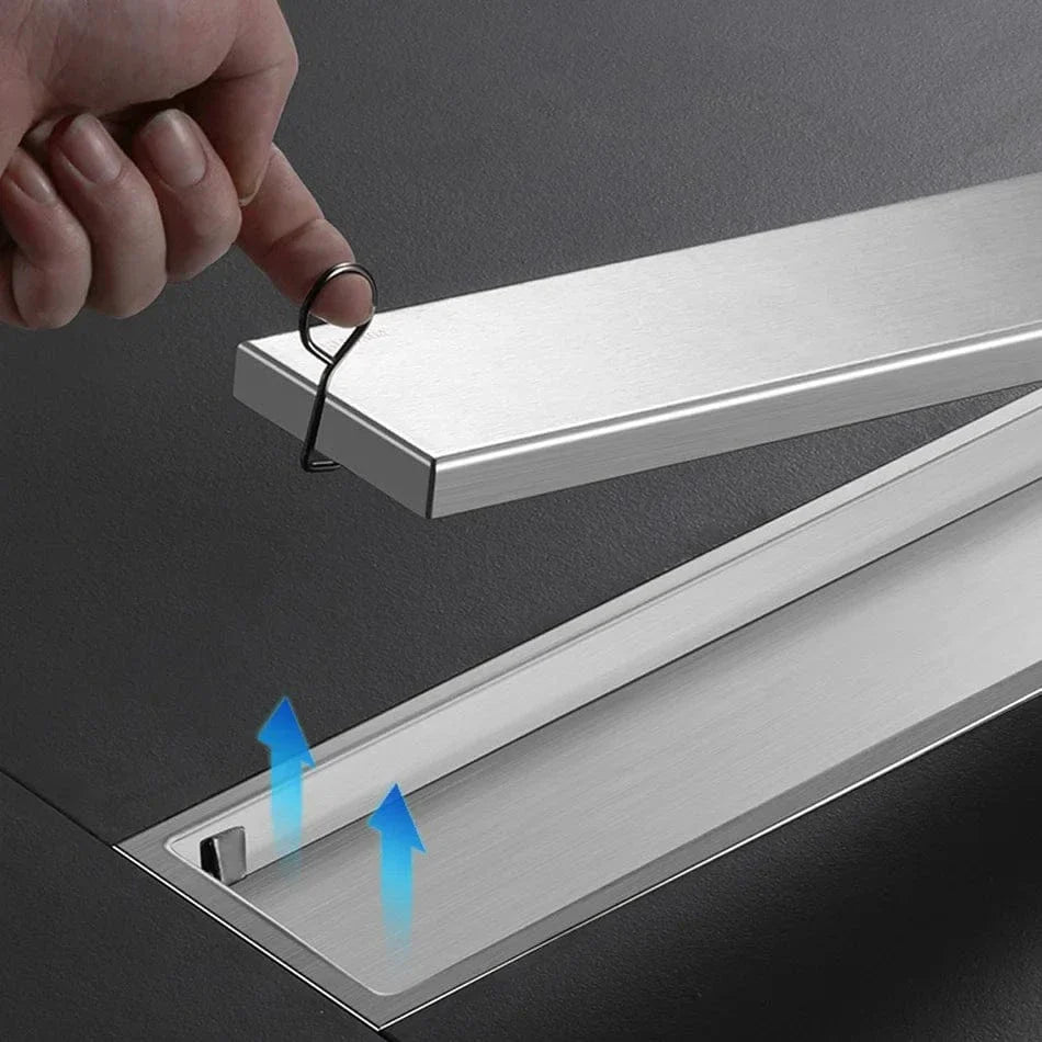 Caniveau Douche à Carreler Inox 304 Intégration Invisible – Alvéo