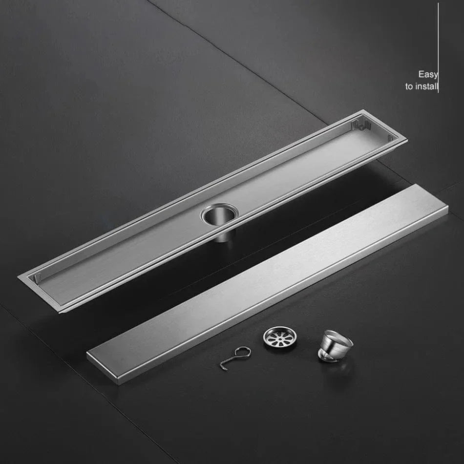 Caniveau Douche à Carreler Inox 304 Intégration Invisible – Alvéo