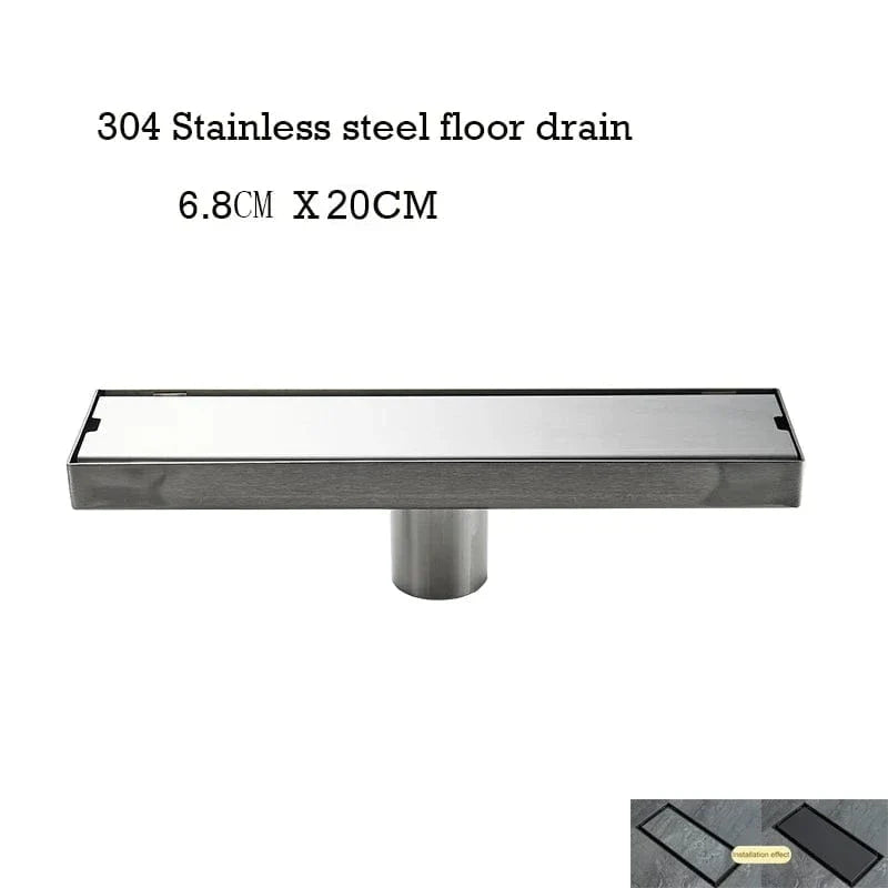 Caniveau Douche Italienne Inox Invisible Évacuation Rapide – Alvéo