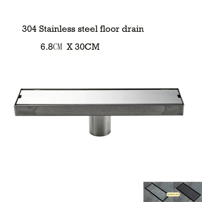 Caniveau Douche Italienne Inox Invisible Évacuation Rapide – Alvéo