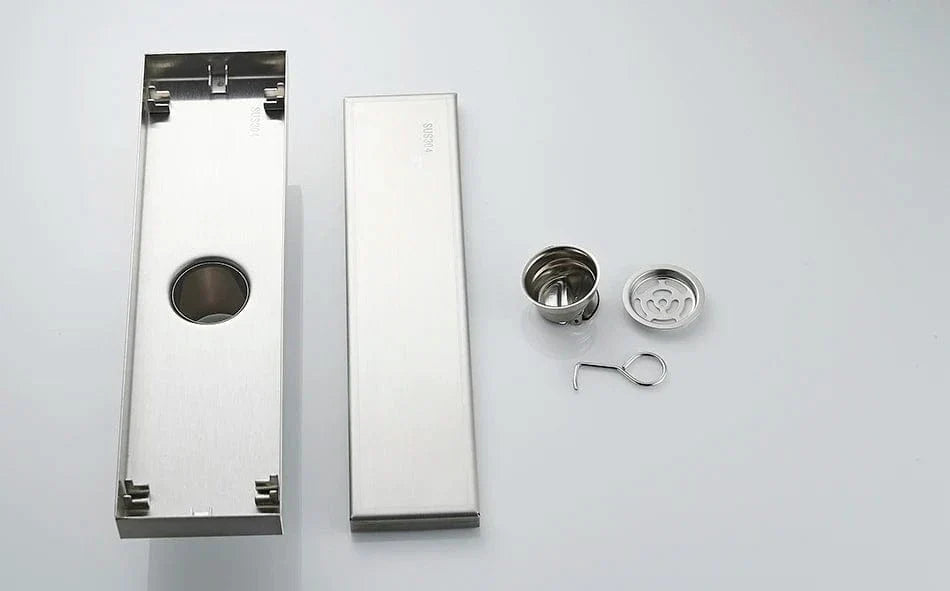 Caniveau Douche Italienne Inox Invisible Évacuation Rapide – Alvéo