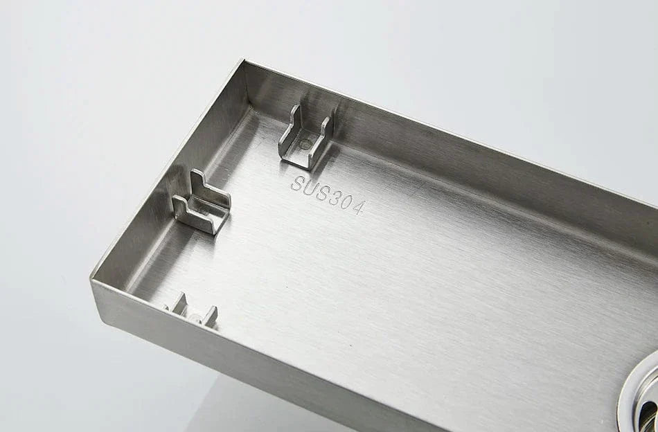 Caniveau Douche Italienne Inox Invisible Évacuation Rapide – Alvéo