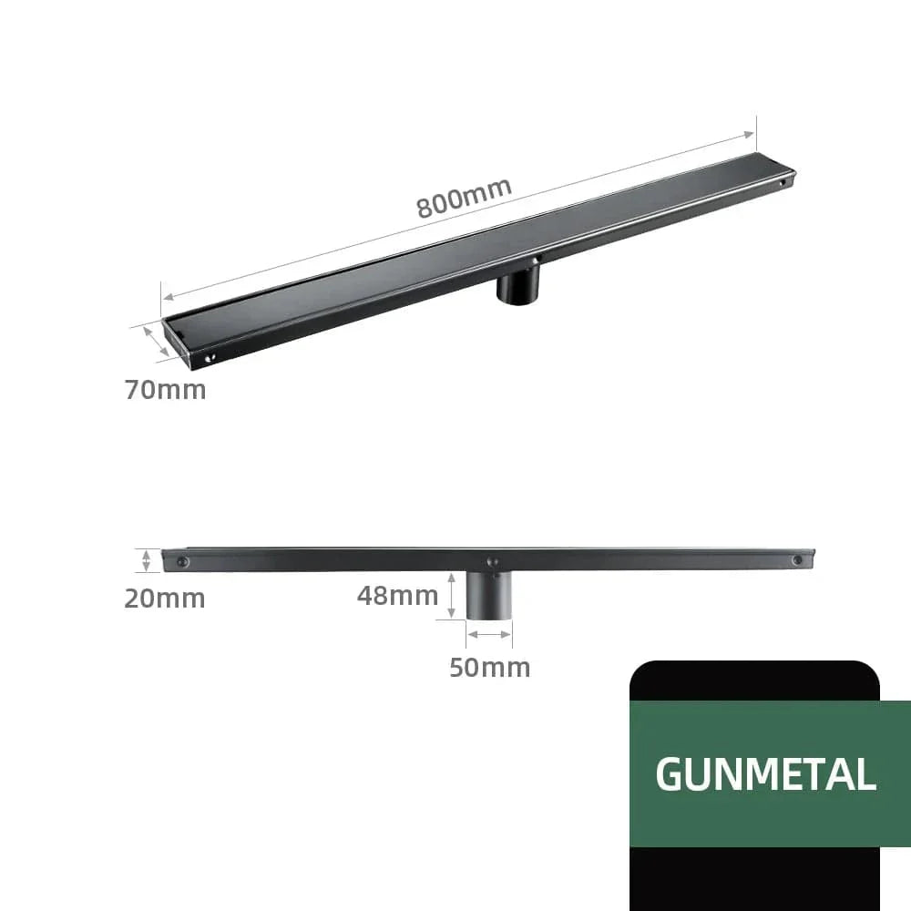 Caniveau Douche Extra-Plat Inox Brossé Spécial Douche Italienne – Alvéo