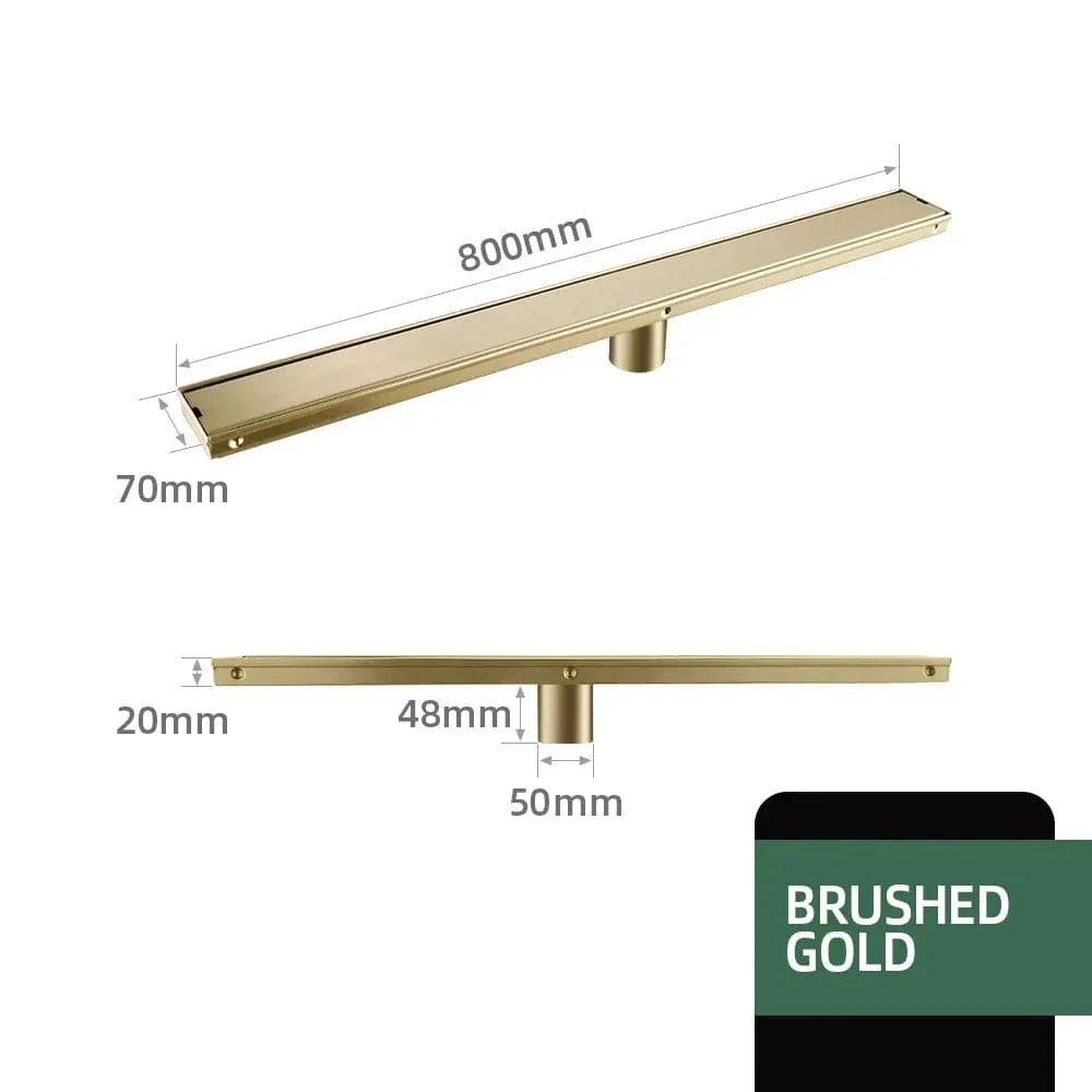 Caniveau Douche Extra-Plat Inox Brossé Spécial Douche Italienne – Alvéo
