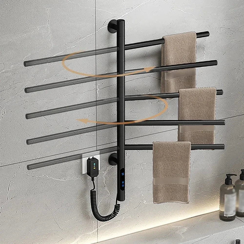 Porte-Serviettes Électrique Multifonction Serviettes Sèches et Tièdes – Linora