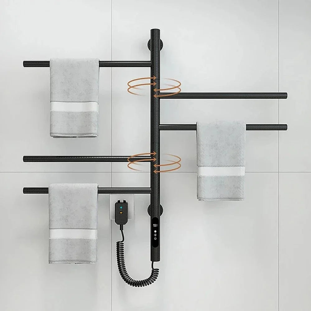 Porte-Serviettes Électrique Multifonction Serviettes Sèches et Tièdes – Linora