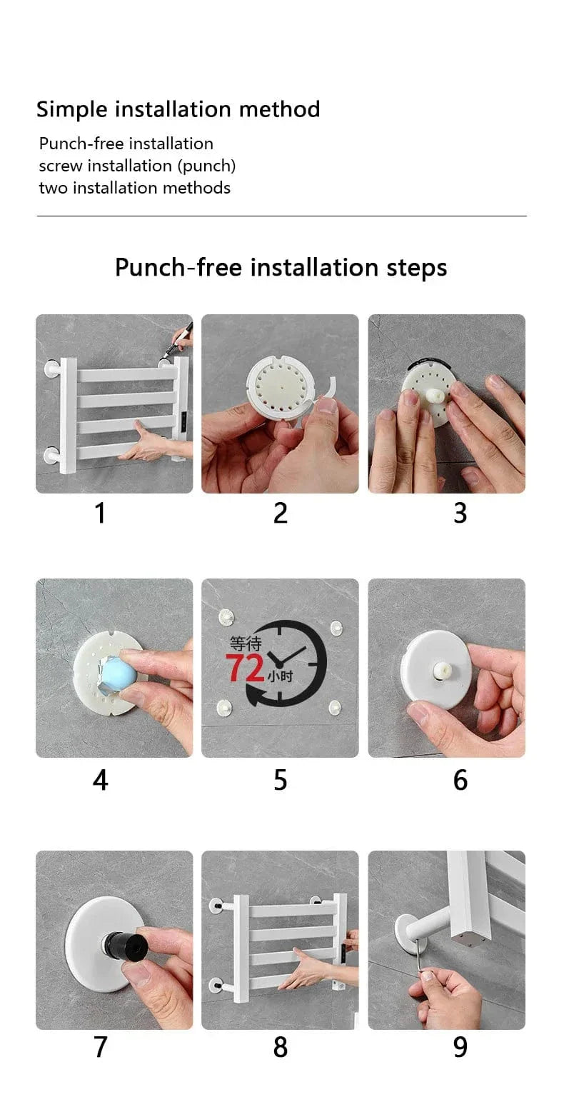 Sèche-Serviettes Intelligent Chauffe Rapide Salle de Bain – Linora