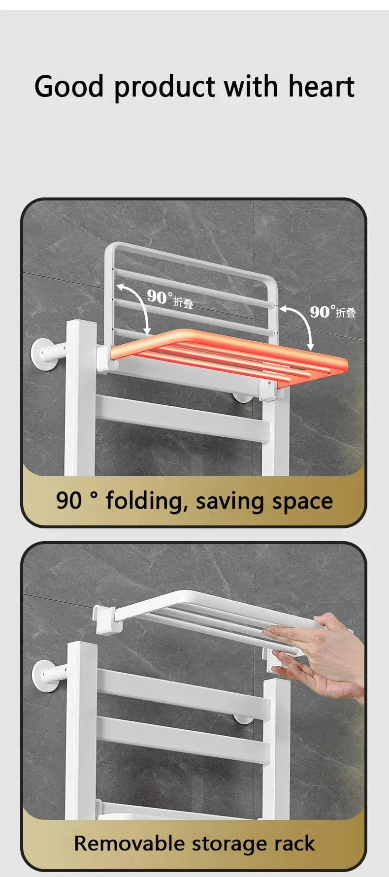 Sèche-Serviettes Intelligent Chauffe Rapide Salle de Bain – Linora