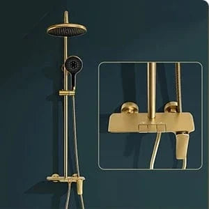 Colonne de Douche Or et Noir Design Bicolore Confort Spa – Torrenta